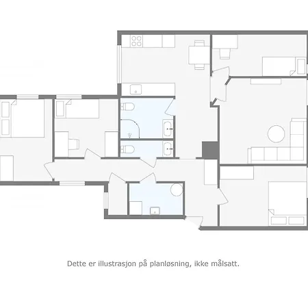Large 4br In Quiet Nygaard * 베르겐